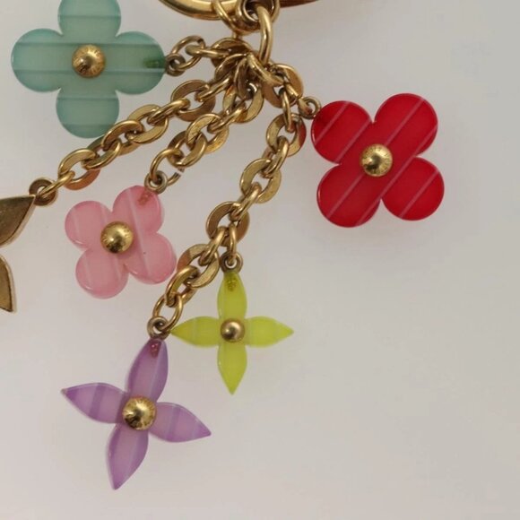 LOUIS VUITTON Porte Cles Pop Flower Charm Metal Multicolor M66144 LV Auth BA3797 - Picture 4 of 11